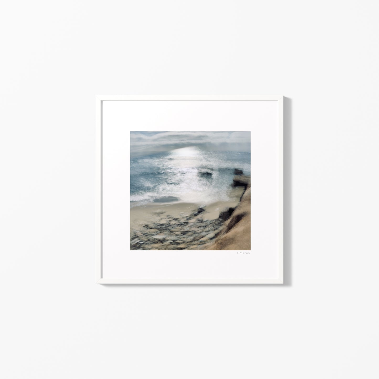 LIGHT OVER THE BREAKERS - 4x4 Framed Print